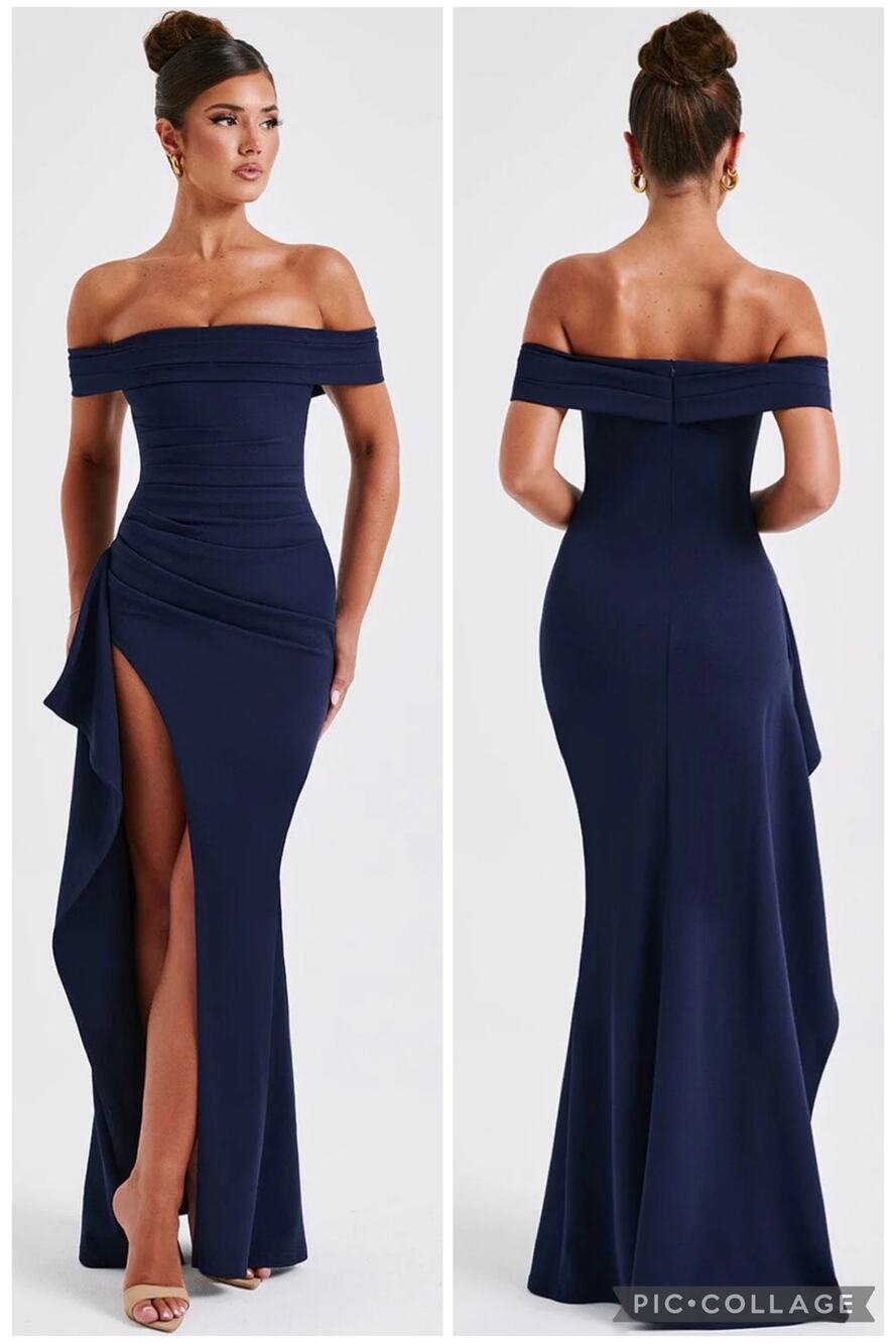 Babyboo Joyce Maxi Dress Navy Size XS Cocktail Gown
